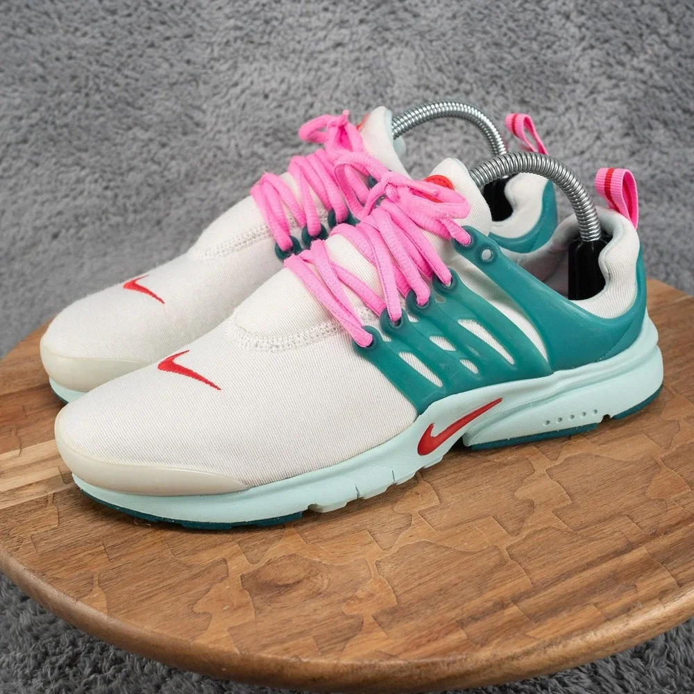 Nike Air Presto GS Kids Sneakers White Teal Pink 833875-103 Size 7Y